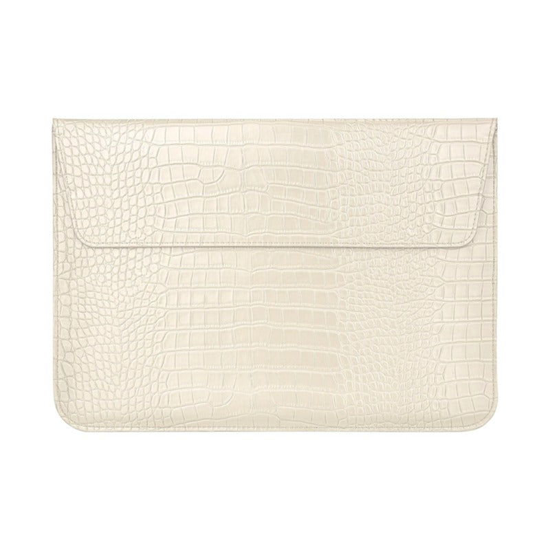 MOSISO Laptop Case, Crocodile Grain PU Leather Flap Case Bag, Compatible with MacBook Neo 13 A18 Pro A3404 Air M4-M1 2026-2016