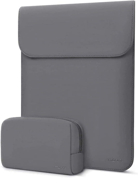 MOSISO Laptop Case 13.3 inch, 13-13.3 inch Laptop Sleeve Compatible with MacBook Neo 13 A18 Pro A3404 /Air 13/Pro 13/Pro 14 M5 M4 M3 M2 M1, Faux Suede Leather Case with Small Bag