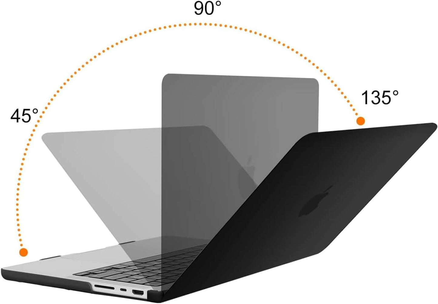MOSISO Compatible with MacBook Pro 14 inch Case 2025 2024 2023 2022 2021 M5 M4 M3 M2 M1 A3434 A3112 A3185 A3401 A2918 A2992 A2779 A2442, Hard Shell&Keyboard Cover&Screen Film&Pouch,Black iMosiso