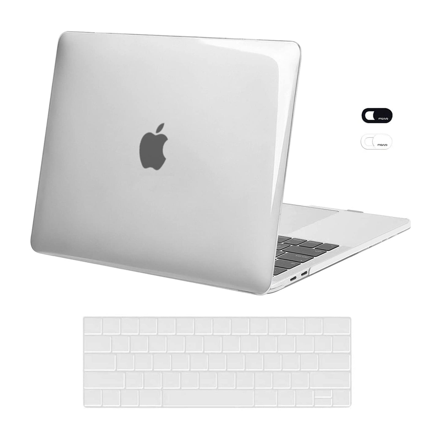 MOSISO Compatible with MacBook Pro 13 inch Case M2 2025, 2024, 2023-2016 A2338 M1 A2251 A2289 A2159 A1989 A1708 A1706, Plastic Hard Case&Keyboard Skin&Webcam Cover for MacBook Pro 13.3, Lavender Gray