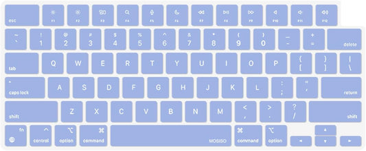 MOSISO Keyboard Cover Skin Compatible with MacBook Air 15 inch M3 A3114 M2 A2941/Air 13.6 A3113 A2681/Pro 14/16 M4 M3 M2 M1