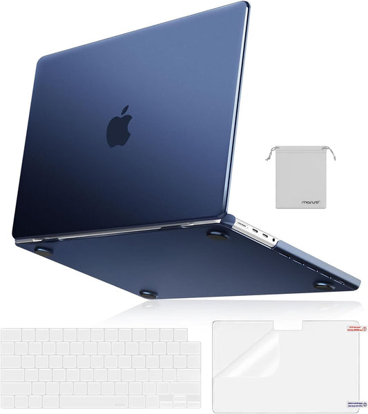 MOSISO Compatible with MacBook Pro 14 inch Case 2025-2021 M4 M3 M2 M1 A3112 A3185 A3401 A2918 A2992 A2779 A2442, Ultra-Thin Natural Original Hard Case&Keyboard Skin&Screen Film&Pouch,Space Black Clear
