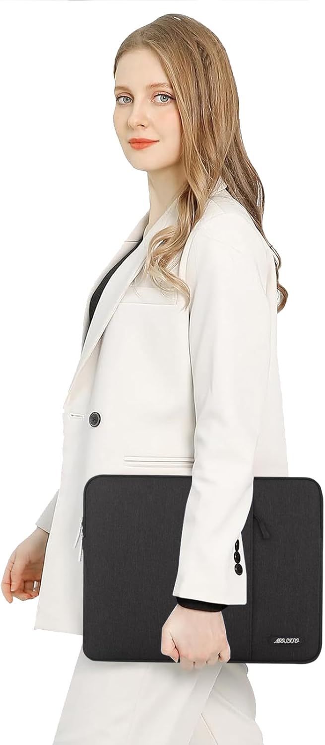 MOSISO Laptop Case 18.5 inch, Laptop Sleeve Compatible with ASUS | Gaming Monitor HP Dell Lenovo Notebook | Polyester Vertical Computer Sleeve Bag | with Pocket | Black