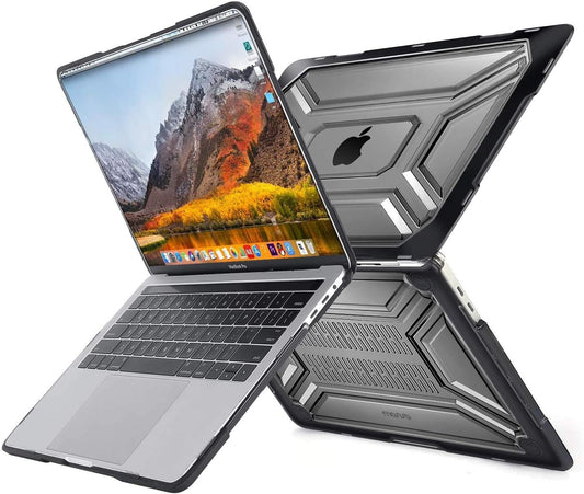 MOSISO Compatible with MacBook Pro 16 inch Case 2020 2019 Release A2141 with Touch Bar & Touch ID, Heavy Duty Plastic Hard Shell Case with TPU Bumper & Keyboard Cover Skin, Black