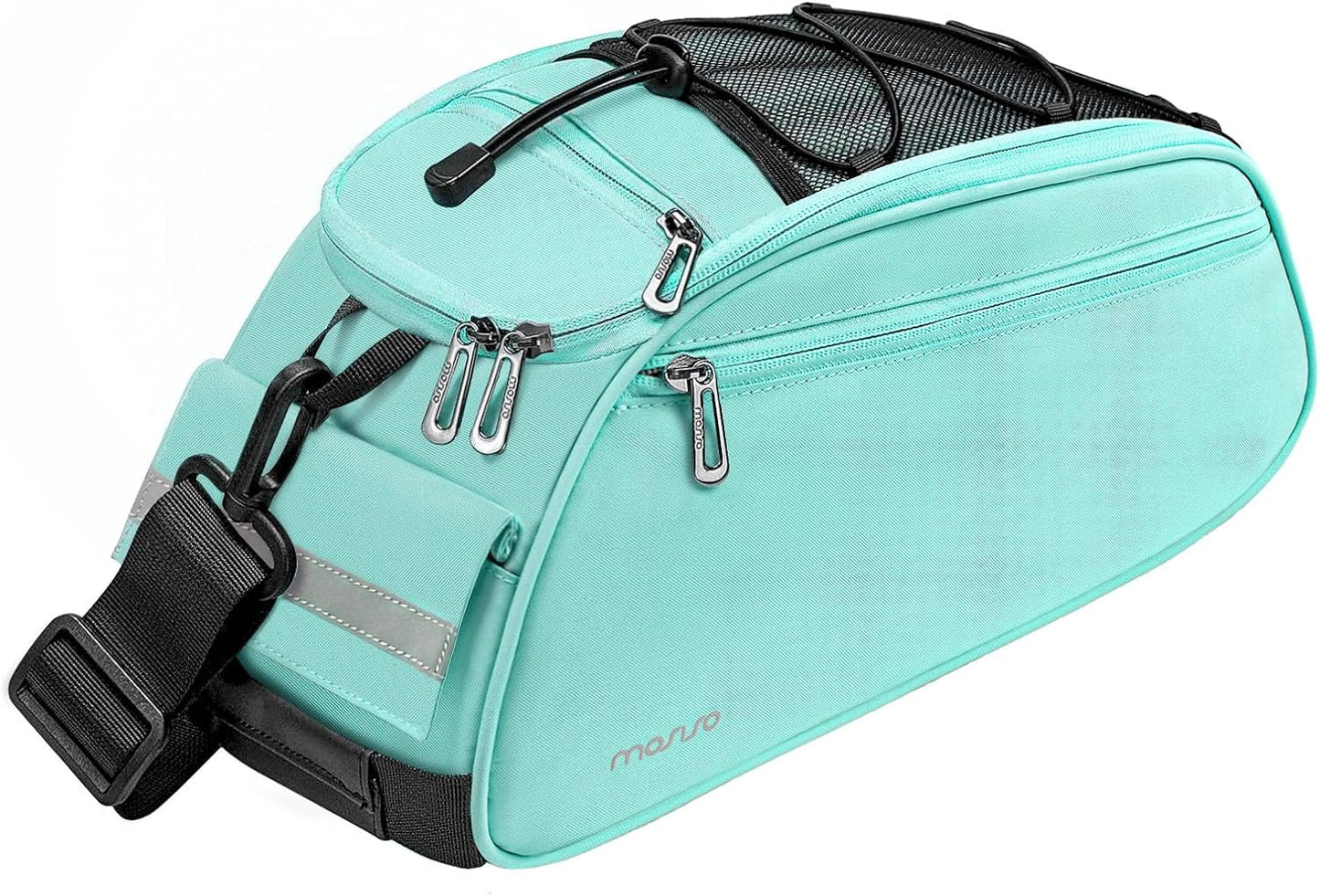 MOSISO Bike Rack Bag, Waterproof Bicycle Trunk Pannier Rear Seat Pouch Cycling Bike Carrier Backseat Storage Luggage Saddle Shoulder Bag