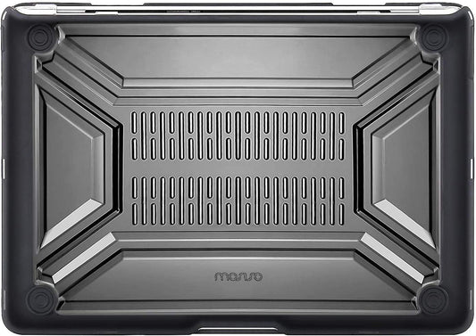 MOSISO Compatible with MacBook Air 13 inch Case 2020-2022 Release A2337 M1 A2179 with Retina Display Touch ID, Heavy Duty Plastic Hard Shell Case with TPU Bumper & Keyboard Cover