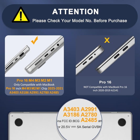 MOSISO Compatible with MacBook Pro 16 inch Case 2025 2024 2023 2022 2021 M4 M3 M2 M1 A3403 A3186 A2991 A2780 A2485 Pro Max Chip, Plastic Leopard Grain Hard Case&Keyboard Cover&Screen Film, Black