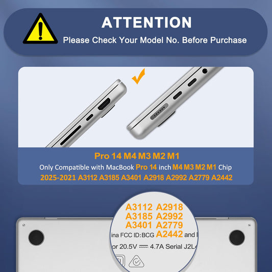 MOSISO Compatible with MacBook Pro 14 inch Case 2025-2021 M4 M3 M2 M1 A3112 A3185 A3401 A2918 A2992 A2779 A2442, Symmetric Geometric Heavy Duty TPU Bumper Hard Shell&Keyboard Cover&Type C, Black