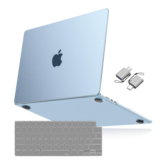 MOSISO Compatible with MacBook Air 13 inch Case 2025 2024 2023 2022 M4 A3240 M3 A3113 M2 A2681, Ultra-Thin Natural Original Color Hard Case&Keyboard Cover&Type C for MacBook Air 13.6, Frost Clear Visit the MOSISO Store