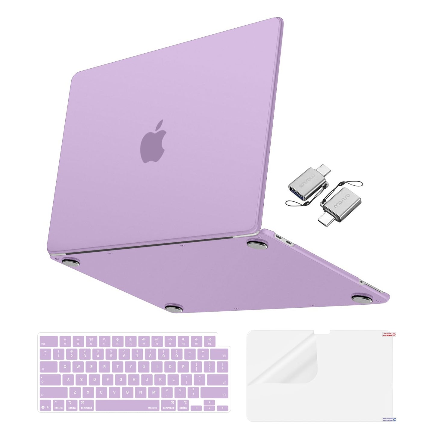 MOSISO Matte Finish Case Compatible with MacBook Neo 13 inch 2026 Release Model A3404, 4 in 1 Kit Ultra-Thin Exact-Fit Scratches & Fingerprints Resistant Protective Hard Shell Case Cover, Matte Clear