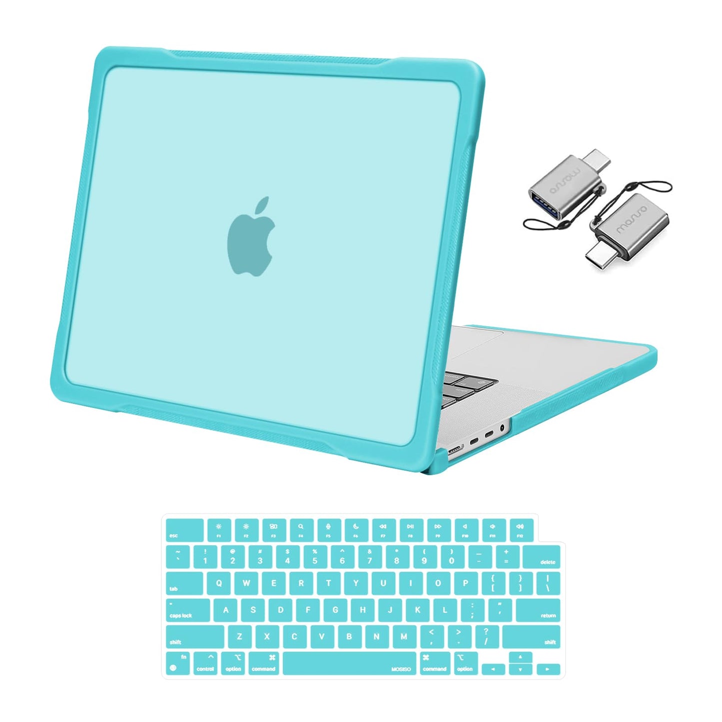 MOSISO Compatible with MacBook Pro 16 inch Case 2025-2021 M4 M3 M2 M1 A3403 A3186 A2991 A2780 A2485, Soft TPU Bumper Anti-Scratch&Anti-Fingerprint Hard Shell Case&Keyboard Film&Type C, Khaki