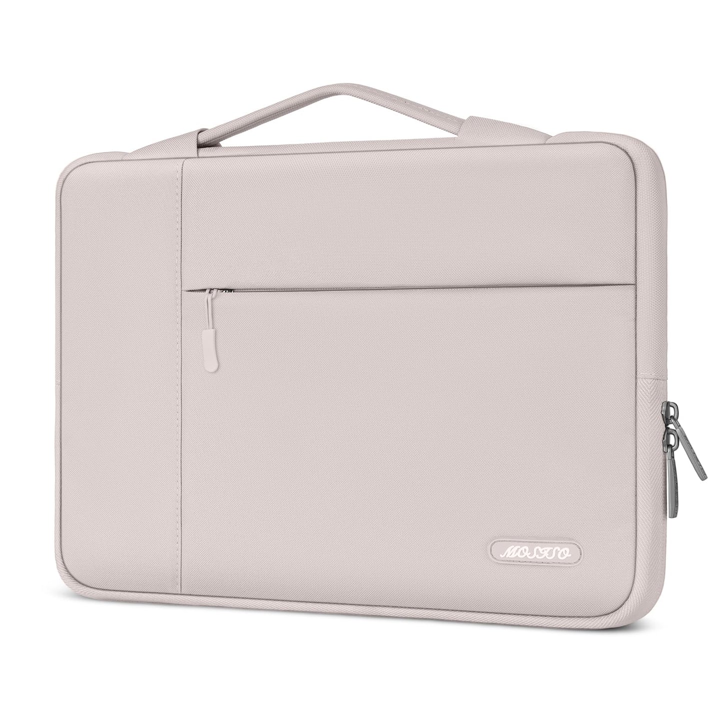 MOSISO Laptop Case 15 inch, 15 inch Laptop Sleeve with Handle Compatible with MacBook Air 15 M4 A3241 M3 A3114 M2 A2941 2025 2024 2023, Dell XPS, Polyester Multifunctional Computer Bag, Pink