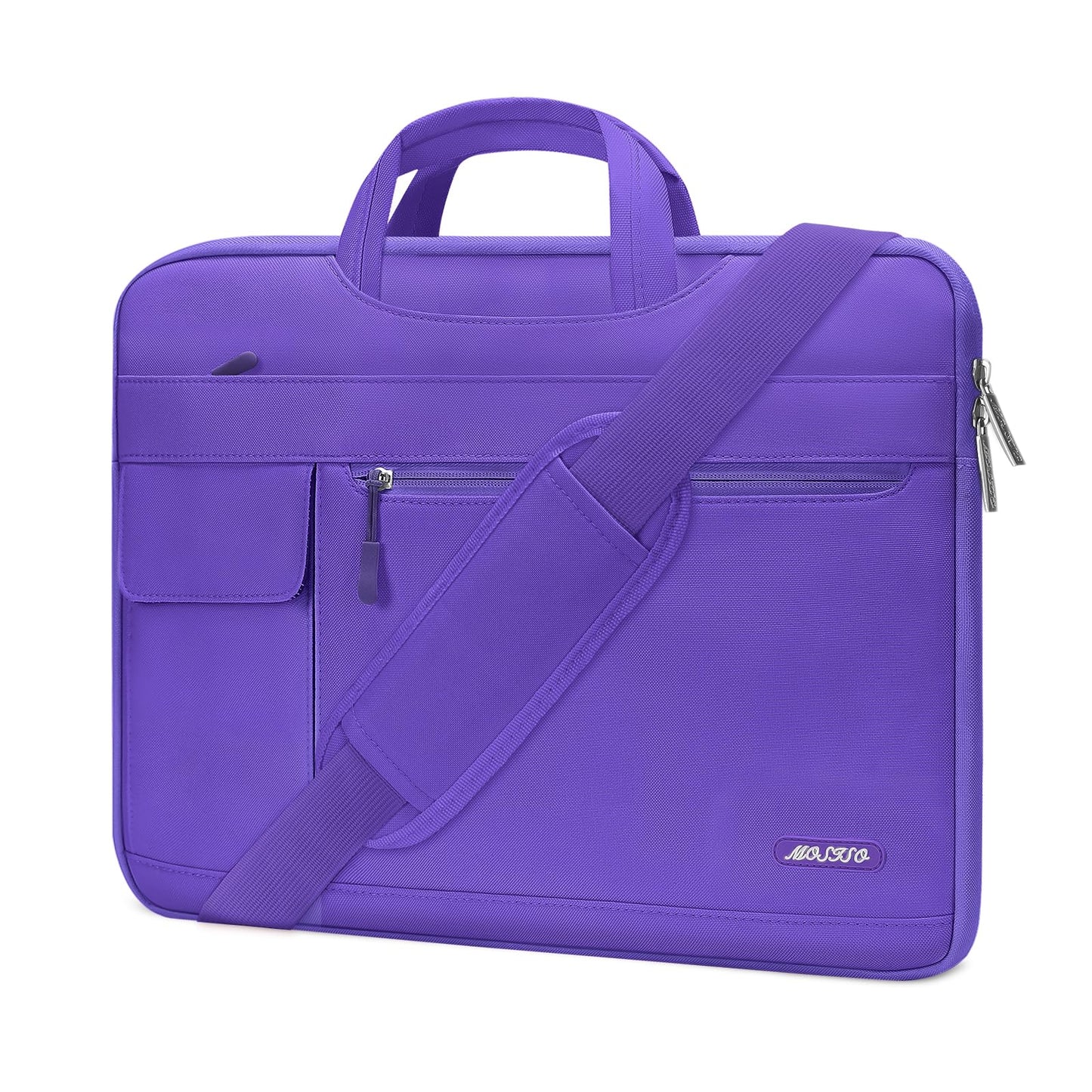 MOSISO Laptop Shoulder Bag Compatible with MacBook Air 13-16 inch M2 A2681 M1 A2337 A2179 A1932/Pro 13 M2 M1 A2338 A2251 A2289 A2159 A1989 A1706 A1708,Polyester Flapover Briefcase Sleeve Case iMosiso