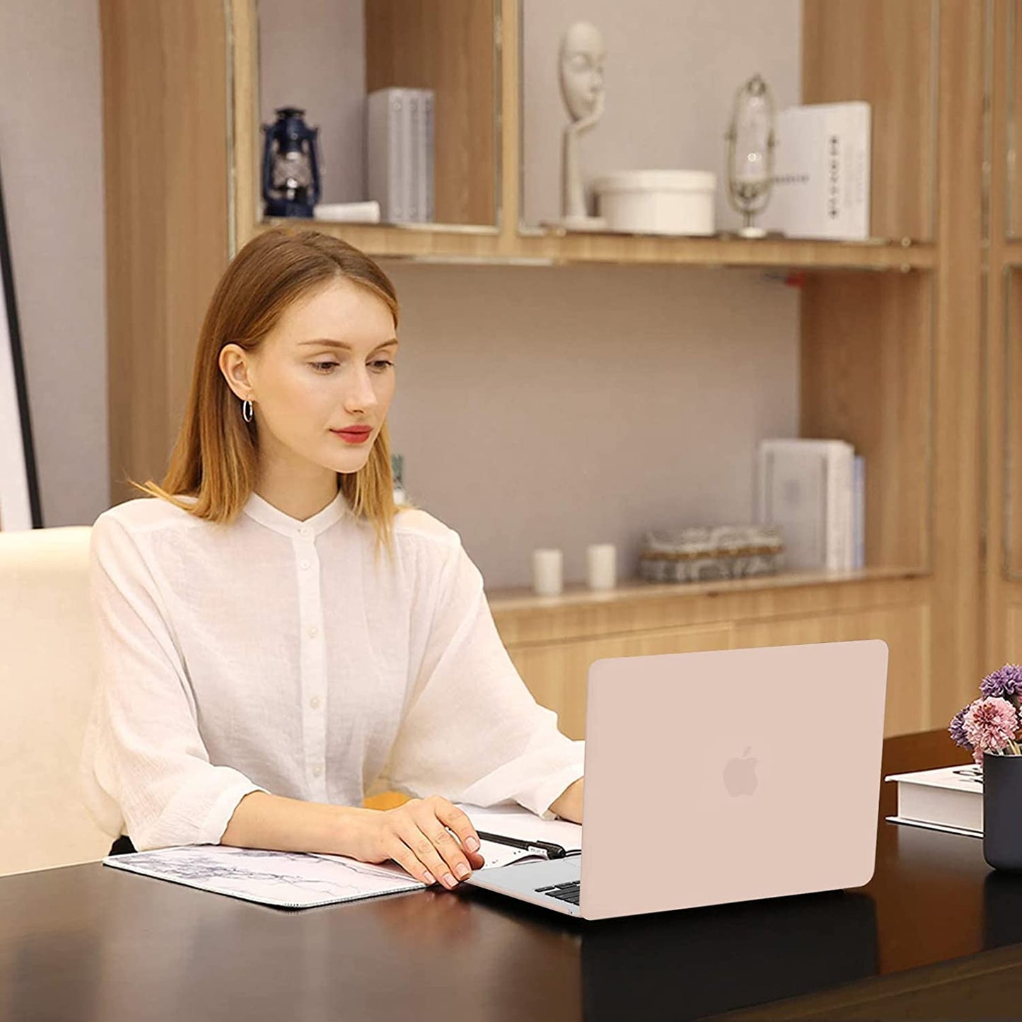 MOSISO Compatible with MacBook Air 13.6 inch Case 2022 2023 Release A2681 M2 Chip with Liquid Retina Display & Touch ID, Protective Plastic Hard Shell Case & Keyboard Cover Skin, Camel iMosiso