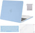 MOSISO Compatible with MacBook Pro 13 inch Case 2020-2016 Release A2338 M1 A2289 A2251 A2159 A1989 A1706 A1708, Plastic Hard Shell Case&Keyboard Cover Skin&Screen Protector&Storage Bag, Airy Blue