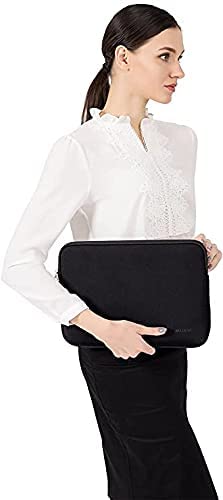 MOSISO Laptop Sleeve Compatible with MacBook Pro 16 inch 2021 M1 Pro/M1 Max A2485/2019-2020 A2141/Pro Retina 15 A1398, 15-15.6 inch Notebook Computer, Neoprene Bag Cover with Small Case, Black iMosiso