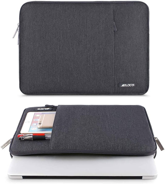 MOSISO Laptop Sleeve Bag 11.6 12.3 13 13.3 14 15 15.6 16 Compatible with MacBook Air Pro13 A2337 A2337 A2289 Retina, 11.6 12.3 13 13.3 14 15 inch inch Notebook,MacBook Pro 14 inch 2021 2022 M1 Pro/Max A2442,Polyester Vertical Case with Pocket, Wine Red iMosiso