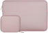 MOSISO Laptop Sleeve Compatible with MacBook Pro 14 inch 2021 M1 Pro/M1 Max A2442, Compatible with MacBook Air/Pro Retina, 13-13.3 inch Notebook, Neoprene Bag Cover with Small Case, Baby Pink
