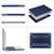 MOSISO Compatible with MacBook Pro 13 inch Case 2020-2016 Release A2338 M1 A2289 A2251 A2159 A1989 A1706 A1708, Plastic Hard Shell Case&Keyboard Cover Skin&Screen Protector&Storage Bag, Navy Blue