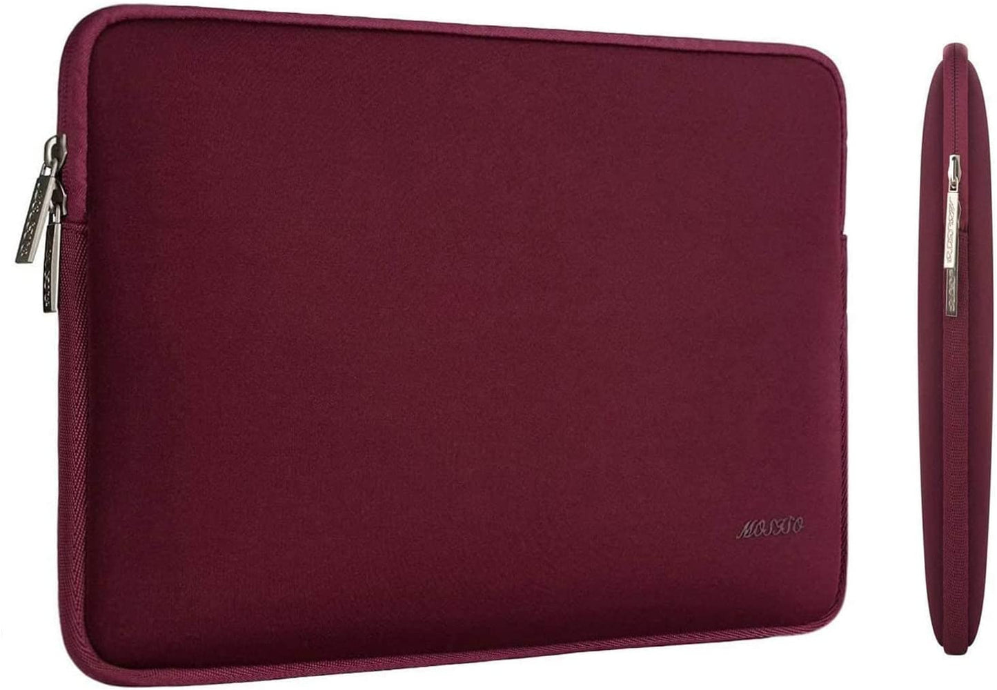 MOSISO Laptop Sleeve 11 11.6 12.3 13 13.3 14 15 15.6 16 inch Compatible with MacBook Air 13 inch A2337 M1 A2179 A1932 2022 Pro 13 inch A2338 M1 A2251 A2289 A2159 A1989 A1706 A1708 2021 2020 A1502 A2442 A2485 Neoprene Bag with Small Case, Wine Red iMosiso