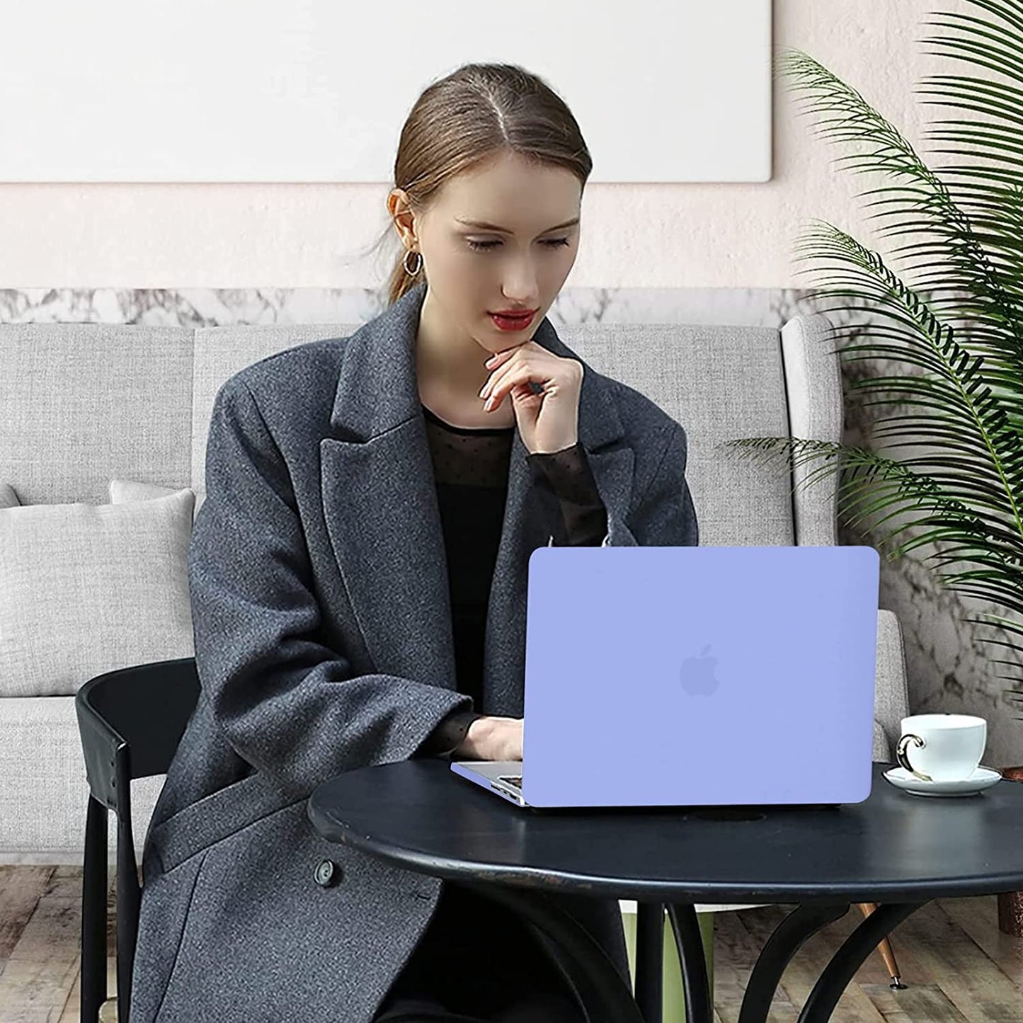 MOSISO Compatible with MacBook Pro 14 inch Case 2021 2022 Release A2442 M1 Pro / M1 Max with Liquid Retina XDR Display Touch ID, Plastic Hard Shell Case & Keyboard Cover Skin, Serenity Blue iMosiso