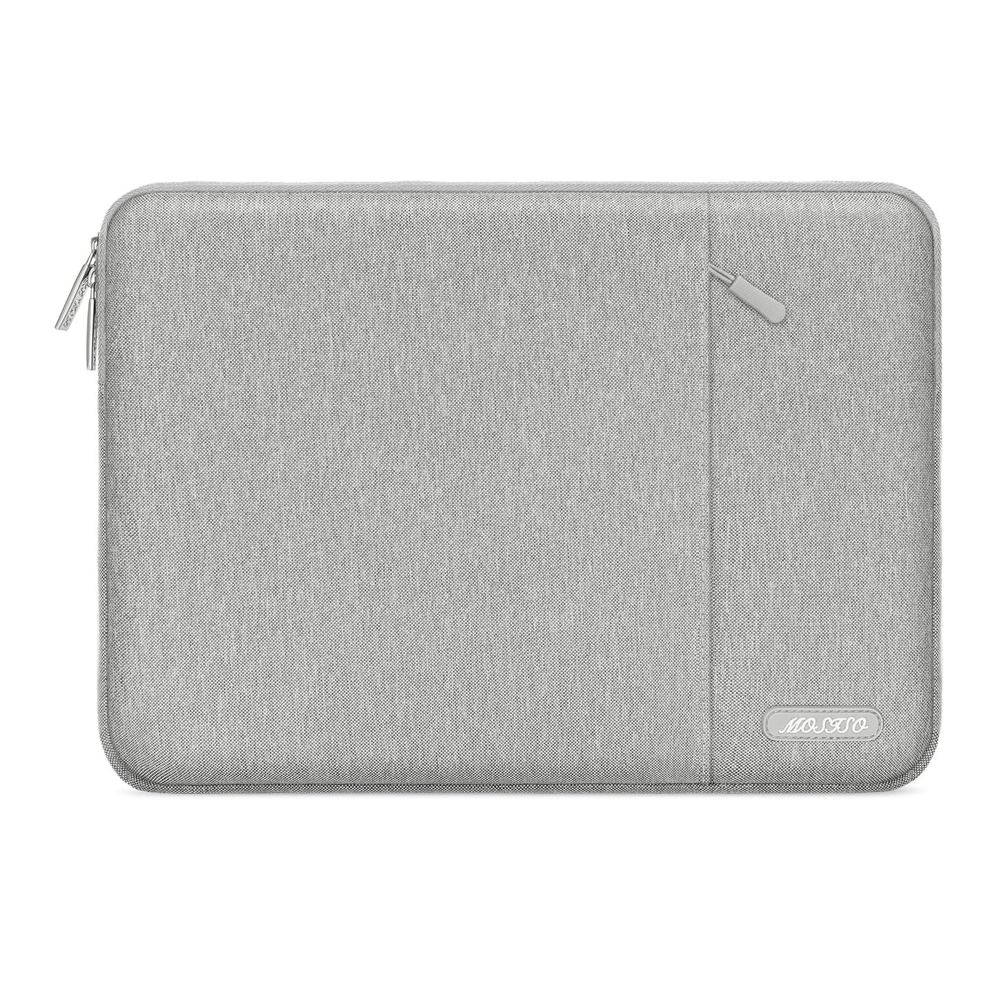 MOSISO Polyester Vertical Laptop Sleeve with Front Pocket, 12.3-18.5 Inch Universal Fit for MacBook Pro 16 M1/M2/M3/M4/M5, HP Dell Lenovo Acer Asus, Compatible with MacBook Neo, Dozens of Colors Available