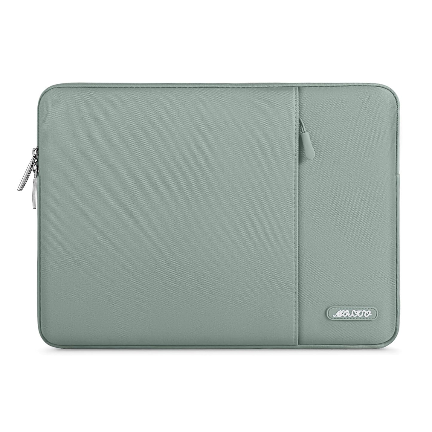 MOSISO Polyester Vertical Laptop Sleeve with Front Pocket, 12.3-18.5 Inch Universal Fit for MacBook Pro 16 M1/M2/M3/M4/M5, HP Dell Lenovo Acer Asus, Compatible with MacBook Neo, Dozens of Colors Available