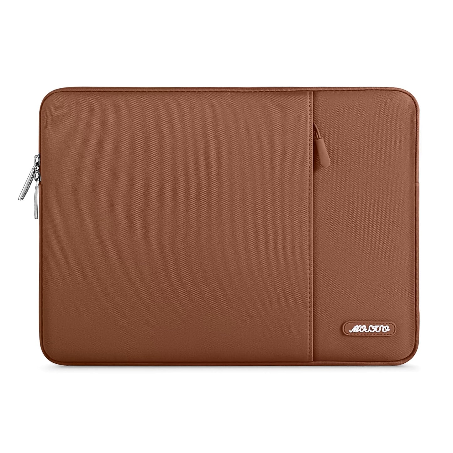 MOSISO Polyester Vertical Laptop Sleeve with Front Pocket, 12.3-18.5 Inch Universal Fit for MacBook Pro 16 M1/M2/M3/M4/M5, HP Dell Lenovo Acer Asus, Compatible with MacBook Neo, Dozens of Colors Available