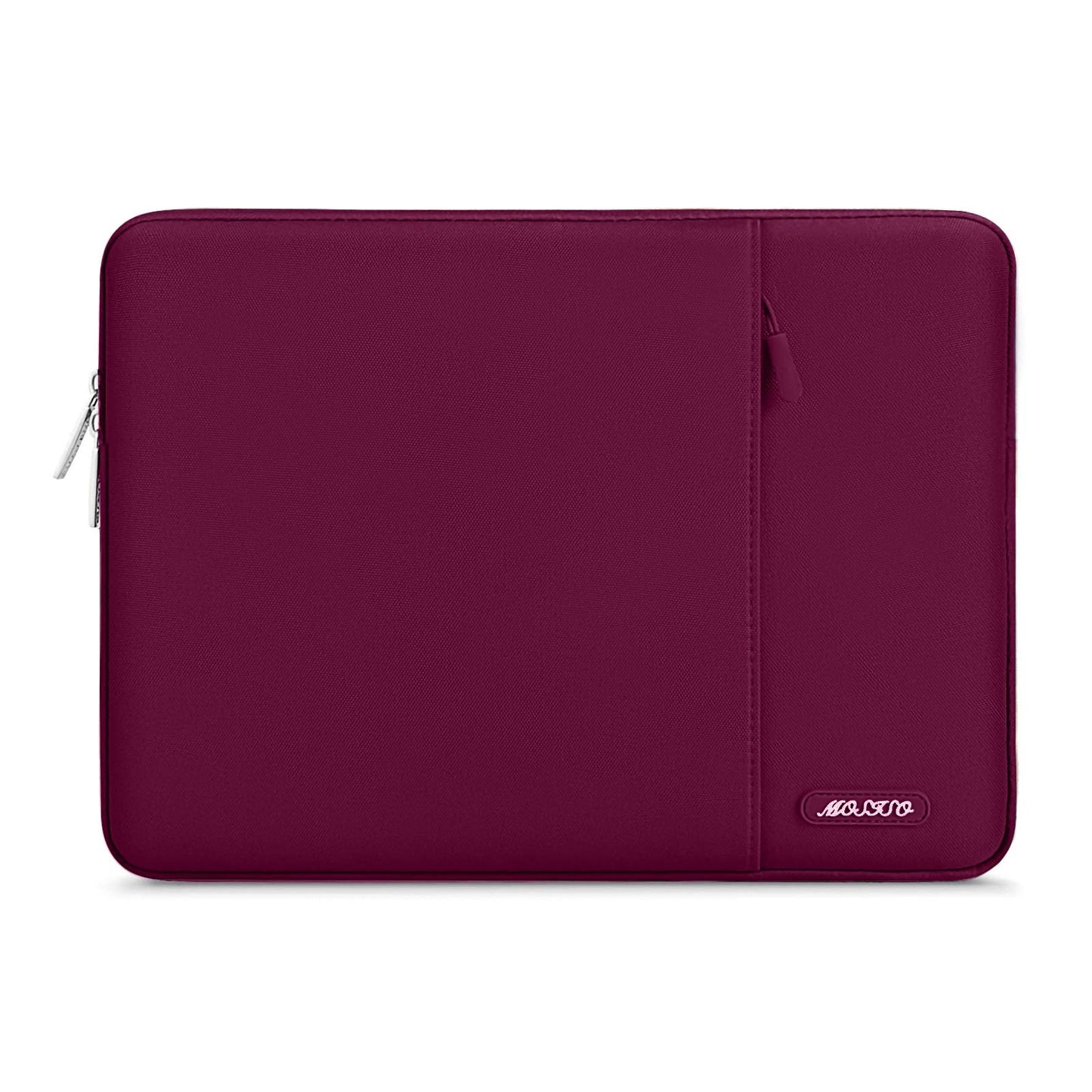 MOSISO Polyester Vertical Laptop Sleeve with Front Pocket, 12.3-18.5 Inch Universal Fit for MacBook Pro 16 M1/M2/M3/M4/M5, HP Dell Lenovo Acer Asus, Compatible with MacBook Neo, Dozens of Colors Available