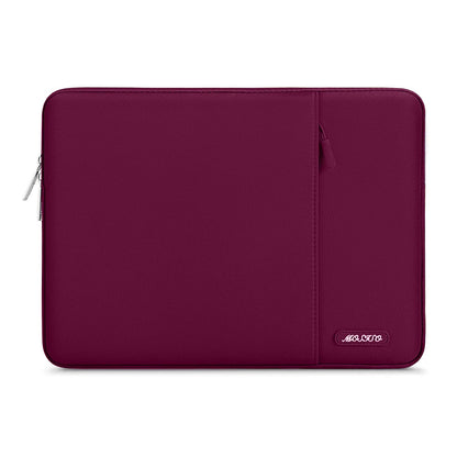 MOSISO Polyester Vertical Laptop Sleeve with Front Pocket, 12.3-18.5 Inch Universal Fit for MacBook Pro 16 M1/M2/M3/M4/M5, HP Dell Lenovo Acer Asus, Compatible with MacBook Neo, Dozens of Colors Available