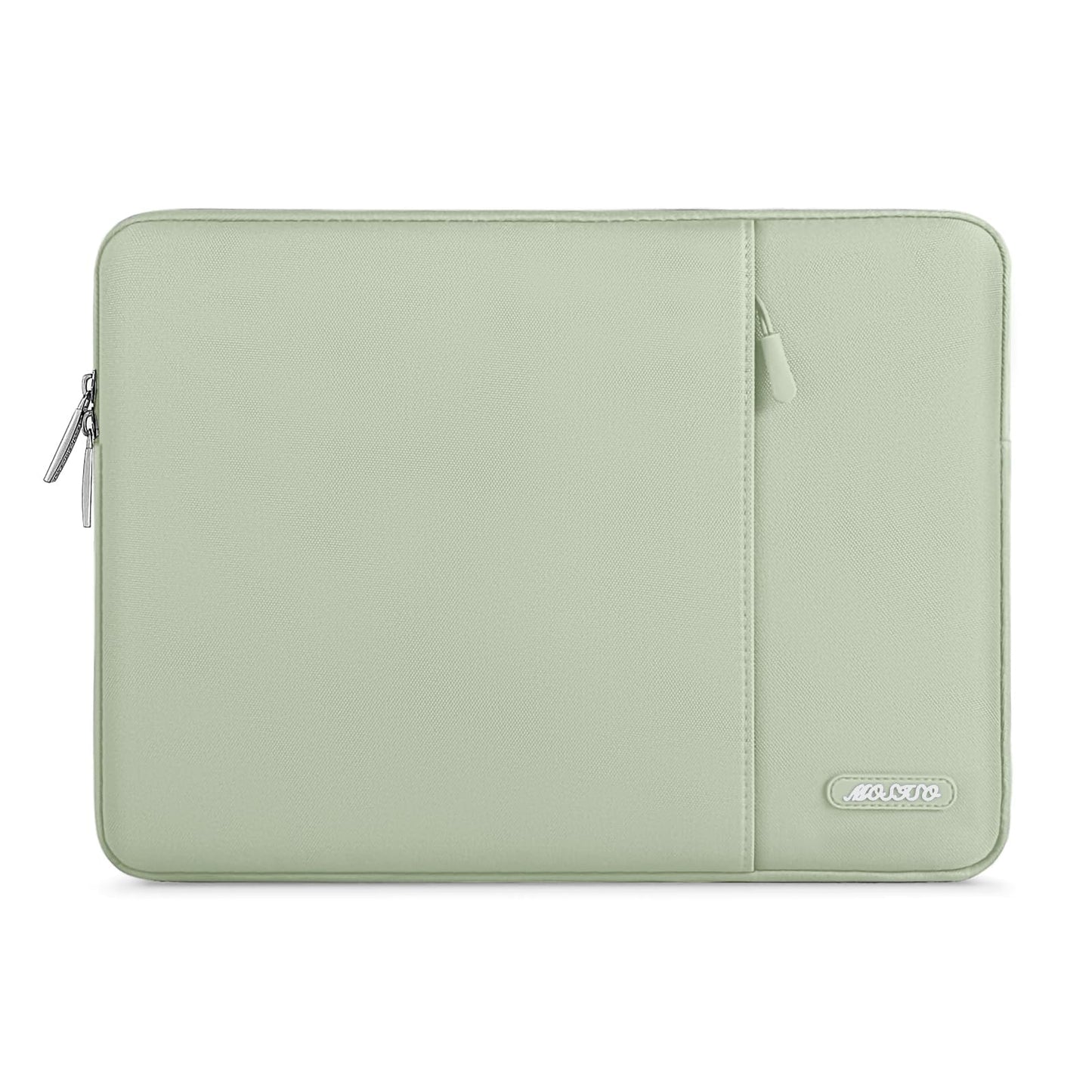 MOSISO Polyester Vertical Laptop Sleeve with Front Pocket, 12.3-18.5 Inch Universal Fit for MacBook Pro 16 M1/M2/M3/M4/M5, HP Dell Lenovo Acer Asus, Compatible with MacBook Neo, Dozens of Colors Available