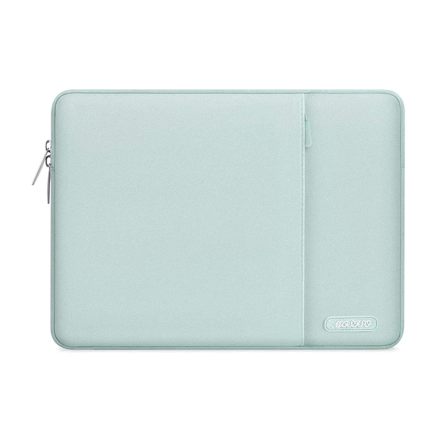 MOSISO Polyester Vertical Laptop Sleeve with Front Pocket, 12.3-18.5 Inch Universal Fit for MacBook Pro 16 M1/M2/M3/M4/M5, HP Dell Lenovo Acer Asus, Compatible with MacBook Neo, Dozens of Colors Available