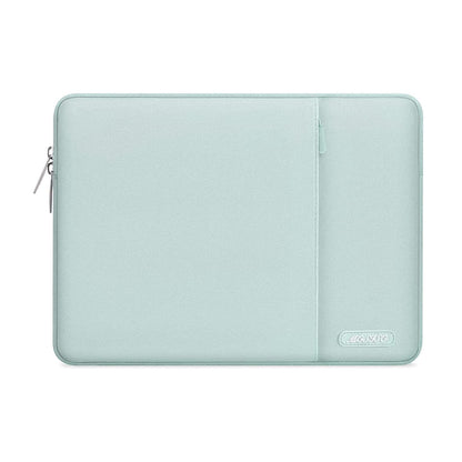 MOSISO Polyester Vertical Laptop Sleeve with Front Pocket, 12.3-18.5 Inch Universal Fit for MacBook Pro 16 M1/M2/M3/M4/M5, HP Dell Lenovo Acer Asus, Compatible with MacBook Neo, Dozens of Colors Available