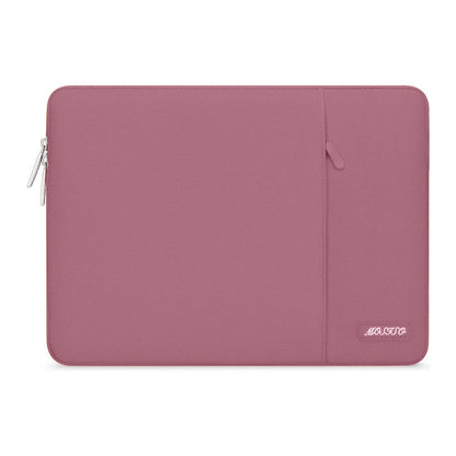 MOSISO Polyester Vertical Laptop Sleeve with Front Pocket, 12.3-18.5 Inch Universal Fit for MacBook Pro 16 M1/M2/M3/M4/M5, HP Dell Lenovo Acer Asus, Compatible with MacBook Neo, Dozens of Colors Available