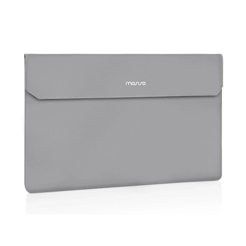 MOSISO Portable Monitor Case Sleeve 16.1 inch, Carrying Case for Most 15.6-16.1 inch Portable Travel Display Monitor Laptop, PU Leather Laptop Display Bag with Front Pocket