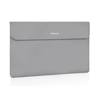 MOSISO Portable Monitor Case Sleeve 16.1 inch, Carrying Case for Most 15.6-16.1 inch Portable Travel Display Monitor Laptop, PU Leather Laptop Display Bag with Front Pocket