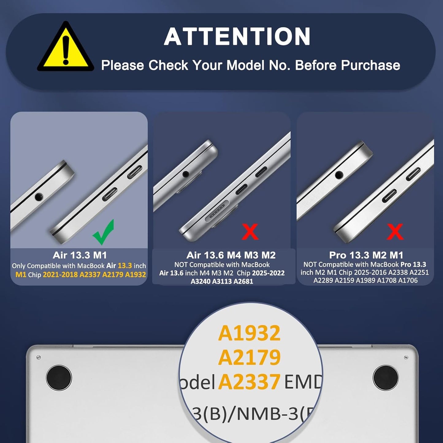 MOSISO Compatible with MacBook Air 13 inch Case 2021-2018 Release A2337 M1 A2179 A1932, Plastic Hard Shell&Keyboard Cover&Screen Film&Storage Bag for MacBook Air 13.3 inch Case, Transparent iMosiso