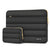 MOSISO 9-11 inch Tablet Sleeve Case for iPad A16 2025, iPad Air 11 inch M3 M2, iPad Pro 11 M4, iPad 10/9/8/7th, Galaxy Tab A9+/S9/S8/Plus 11, Puffy Horizontal Bag with Small Case,Black