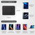 MOSISO 12.9 inch Tablet Sleeve Case for iPad Pro 13 M4 & iPad Air 13 M3 M2, iPad Pro 12.9 M2 M1 6/5th with Magic Keyboard&Smart Keyboard Folio, Polyester Vertical Bag with Pocket, Black