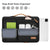 MOSISO 12.9 inch Tablet Sleeve Case for iPad Pro 13 M4 & iPad Air 13 M3 M2, iPad Pro 12.9 M2 M1 6/5th with Magic Keyboard&Smart Keyboard Folio, Side Open Carrying Bag with 4 Zipper Pockets, Black