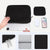 MOSISO 12.9 inch Tablet Sleeve Case for iPad Pro 13 M4 & iPad Air 13 M3 M2, iPad Pro 12.9 M2 M1 6/5th with Magic Keyboard&Smart Keyboard Folio, Neoprene Carrying Bag with Small Case, Black