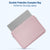MOSISO 12.9 inch Tablet Sleeve Case for iPad Pro 13 M4 & iPad Air 13 M3 M2, iPad Pro 12.9 M2 M1 6/5th with Magic Keyboard&Smart Keyboard Folio, Neoprene Carrying Bag with Small Case, Pink