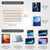 MOSISO 12.9 inch Tablet Sleeve Case for iPad Pro 13 M4 & iPad Air 13 M3 M2, iPad Pro 12.9 M2 M1 6/5th with Magic Keyboard&Smart Keyboard Folio, Puffy Horizontal Bag with Small Case, Sand