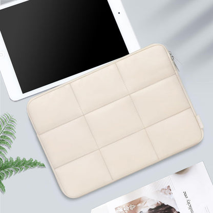 MOSISO 12.9 inch Tablet Sleeve Case for iPad Pro 13 M4 & iPad Air 13 | M3 M2 | iPad Pro 12.9 M2 M1 6/5th | with Magic Keyboard&Smart Keyboard Folio | Rectangle Quilted Puffy Carrying Case | Sand