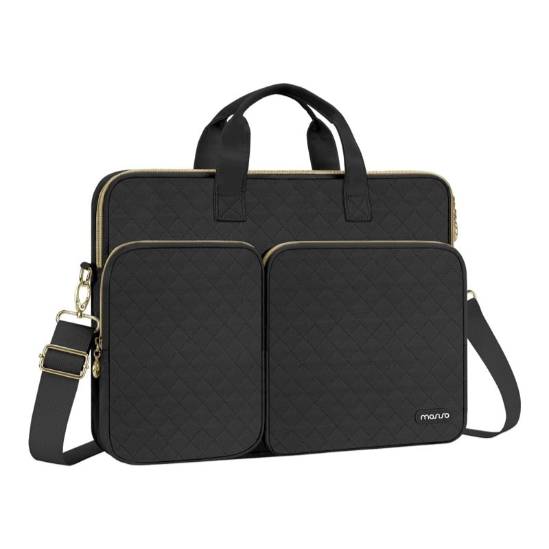 MOSISO‑360‑Reinforced‑Edge‑Laptop‑Case‑Bag,Multi‑Size‑13‑3‑14‑16‑Inch,Tuck‑Handle,Detachable‑Strap & Rear‑Trolley‑Belt