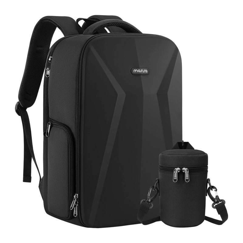MOSISO Convertible Hardshell Camera Backpack Modular Dividers Detachable Lens Pouch 15 6 Laptop Sleeve & Included Rain Cover