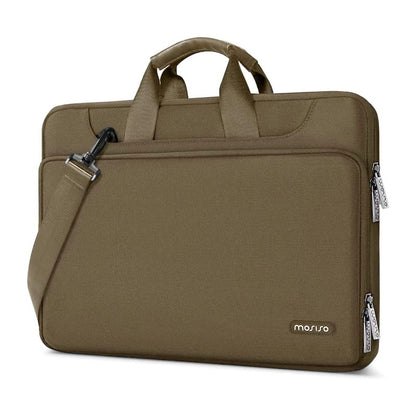 MOSISO 360 Laptop Shoulder Bag with Matching Color Sleeve & Luggage Strap, Fits 13–17.3 Inch Dell XPS HP Pavilion IdeaPad Acer Alienware Omen Notebook
