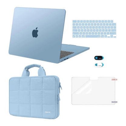 MOSISO 5‑in‑1 Protective Kit for MacBook Air 13.6‑Inch (2022‑2026 M2‑M5, A2681/A3113/A3240/A3449)