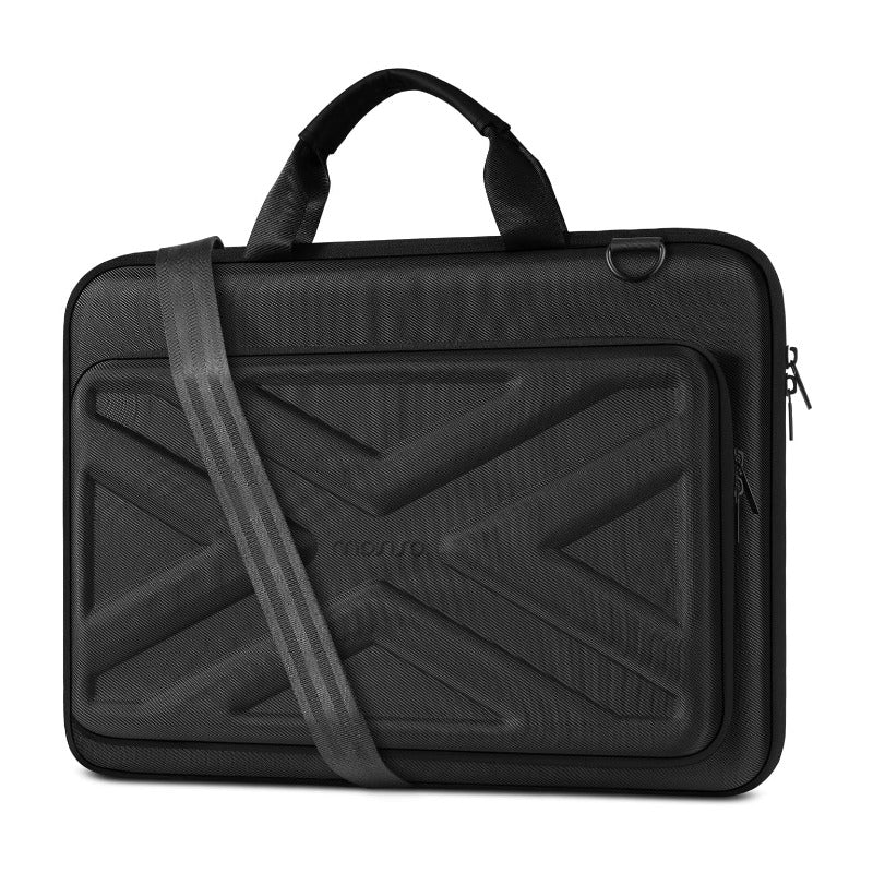 MOSISO EVA Hard‑Shell Laptop Bag for Men, 15‑16‑Inch Business Briefcase with 180‑Degree Full Opening