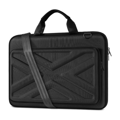 MOSISO EVA Hard‑Shell Laptop Bag for Men, 15‑16‑Inch Business Briefcase with 180‑Degree Full Opening